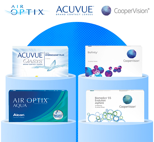 Lentes de Contacto Optix Acuvue Biofinity Biomedics Cooper Vision